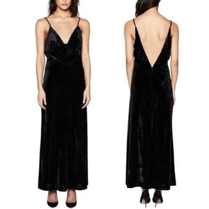 Bardot Black Velvet Maxi Dress